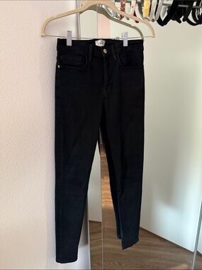 Frame Le One Skinny Black Jeans Size 1